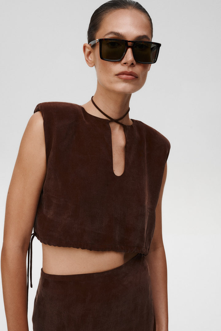 Jolene Top Brown - Undress Code EUR